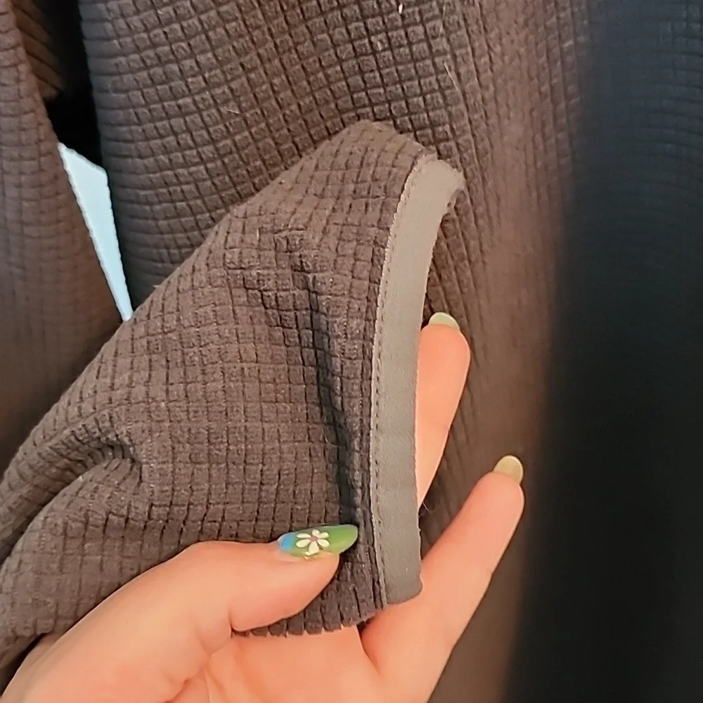 Eddie bauer grid fleece quarter zip - Picture 4 of 5